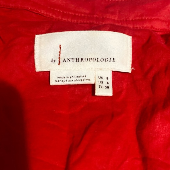 Anthropologie Red Sleeveless Sweetheart Sundress - Picture 9 of 10